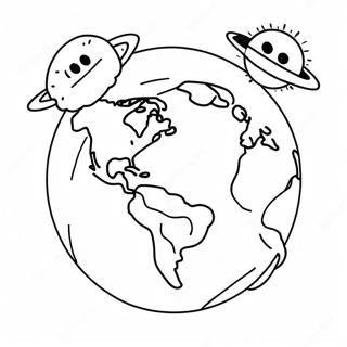 Earth To Luna Coloring Pages