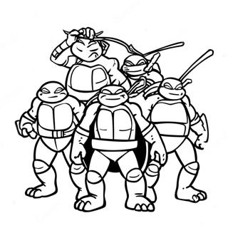 Tmnt 2012 Coloring Pages