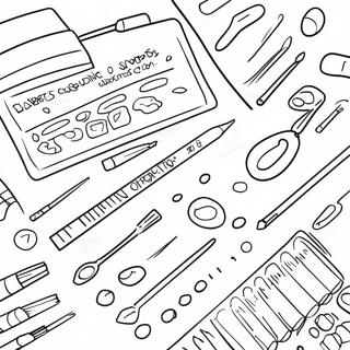 Type 1 Diabetes Testing Supplies Coloring Page 135573-67400