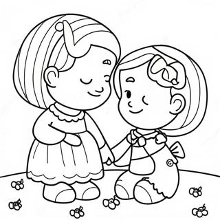 Sweet Moments With My Daughter Coloring Page 135596-67406