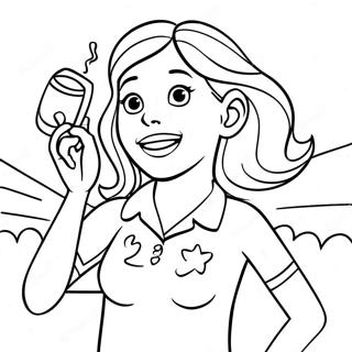 Caitlin Clark Celebrating A Victory Coloring Page 135650-67459