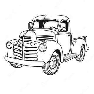 Classic Truck Coloring Page 135672-67462