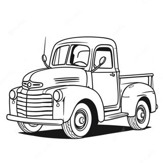 Classic Truck Coloring Page 135672-67463