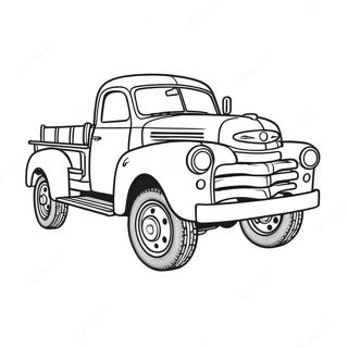 Classic Truck Coloring Page 135672-67464