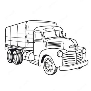 Vintage Truck Coloring Page 135673-67465