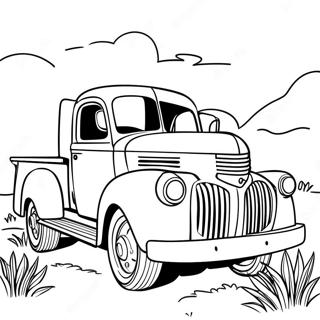 Vintage Truck Coloring Page 135673 67467
