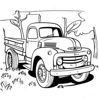 Rustic Old Truck Coloring Page 135674 67472