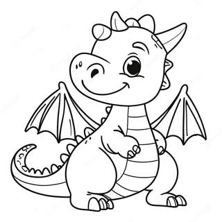 Friendly Dragon With A Smile Coloring Page 135699-67486