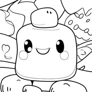 Marshmallow Coloring Page 135749-67524