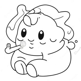 Fluffy Marshmallow Coloring Page 135750-67526