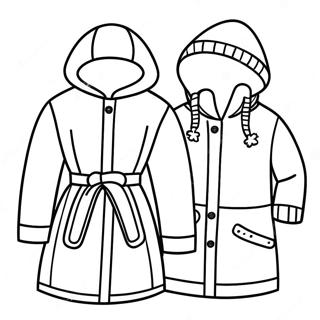 Winter Clothes Coloring Page 135775-67542