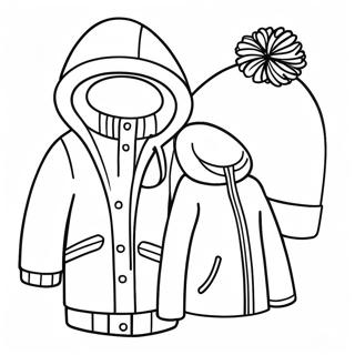 Winter Clothes Coloring Page 135775-67543