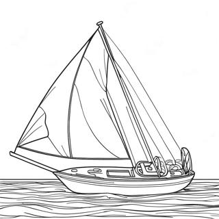 Sailboat Coloring Pages