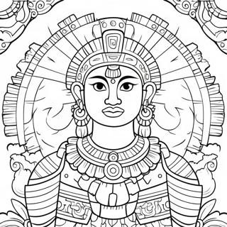 Mayan Coloring Pages