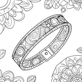 Colorful Friendship Bracelet Coloring Page 135953-67685