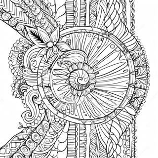 Intricate Friendship Bracelet Coloring Page 135954 67689