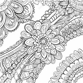 Intricate Friendship Bracelet Coloring Page 135954 67691
