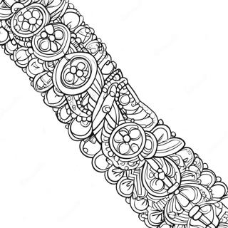 Friendship Bracelet Coloring Pages