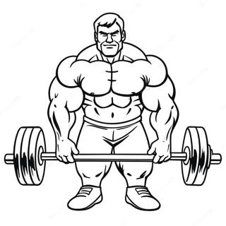 Strong Dad Lifting Weights Coloring Page 136033-67759