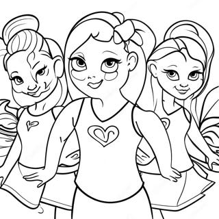 Houston Texans Cheerleaders Coloring Page 136132-67825