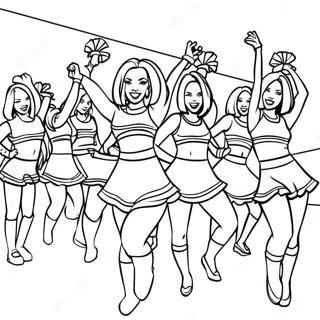 Houston Texans Cheerleaders Coloring Page 136132-67827