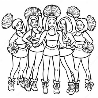 Houston Texans Cheerleaders Coloring Page 136132-67828