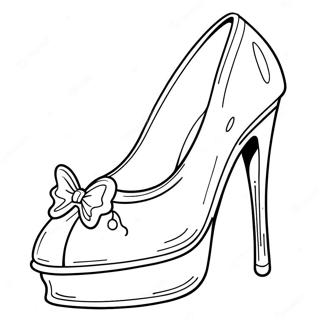 Cinderella S Glass Slipper Coloring Page 13613 2977