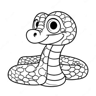 Cute Baby Python Coloring Page 136183 67868