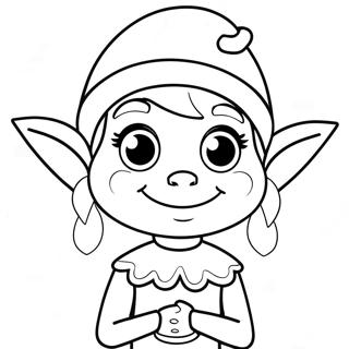 Cute Elf Coloring Page 136232-67901