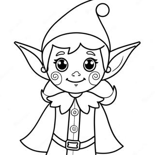 Cute Elf Coloring Page 136232-67903