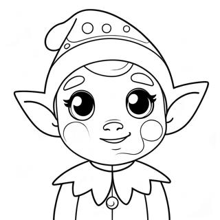 Cute Elf Coloring Page 136232-67904