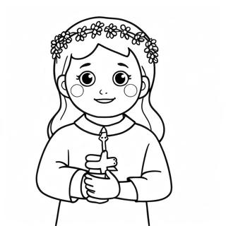 First Communion Coloring Pages