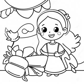 Joyful First Communion Celebration Coloring Page 136311 67972