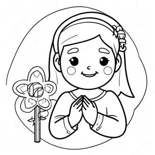 First Communion Coloring Pages