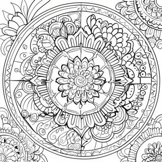 Mindfulness Mandala Psychology Coloring Page 136335-67985