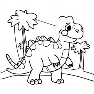 Dinosaur Valentines Coloring Page 136359-68002