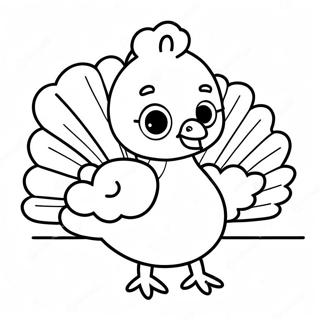 Cute Baby Turkey Coloring Page 136386-68025