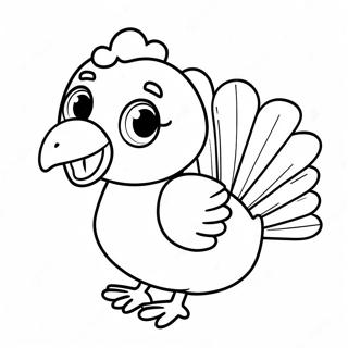 Cute Baby Turkey Coloring Page 136386-68026