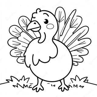 Happy Baby Turkey Coloring Page 136388-68033