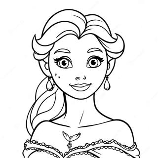 Elsa Halloween Coloring Page 136411-68043