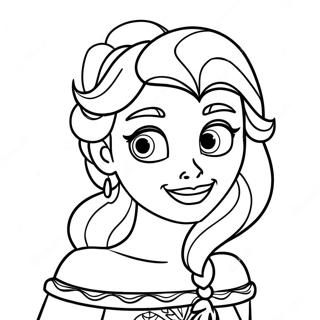 Elsa Halloween Coloring Page 136411-68044