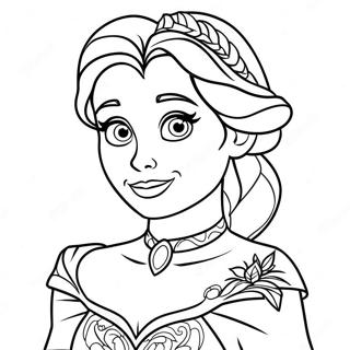 Elsa In Spooky Costume Coloring Page 136412-68045