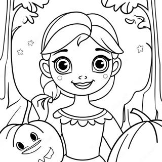 Elsa With Pumpkin Coloring Page 136413-68052