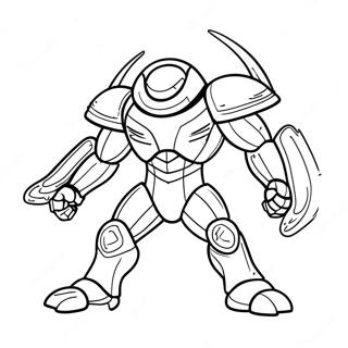 Metroid Boss Battle Coloring Page 136518-68137