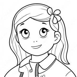 Cute Tumblr Girl Coloring Pages