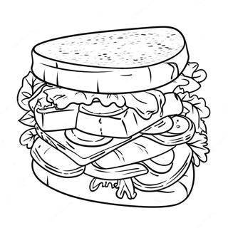 Sandwich Coloring Page 136644-68221