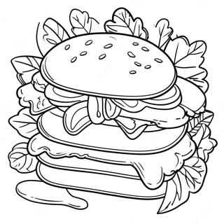 Sandwich Coloring Page 136644-68223