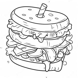 Sandwich Coloring Page 136644-68224