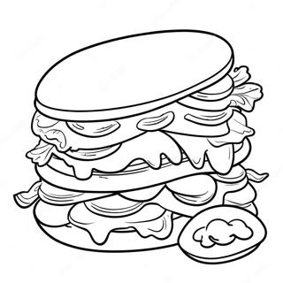 Sandwich Coloring Page 136644-68371