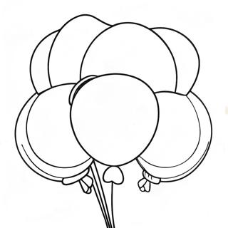 Colorful Bubble Gum Balloons Coloring Page 136671-68251